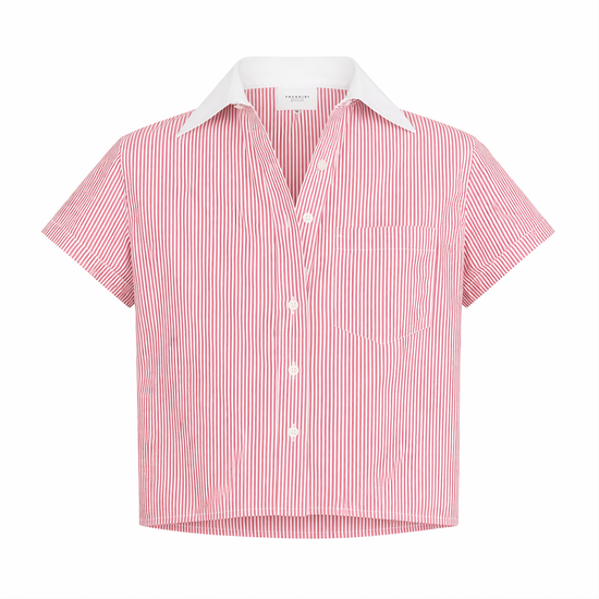 The Boxy Short Sleeve Cropped Shirt
