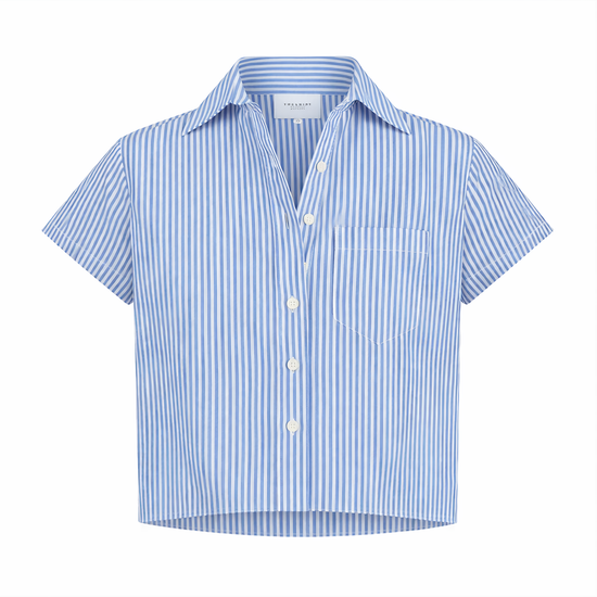 The Boxy Short Sleeve Cropped Shirt