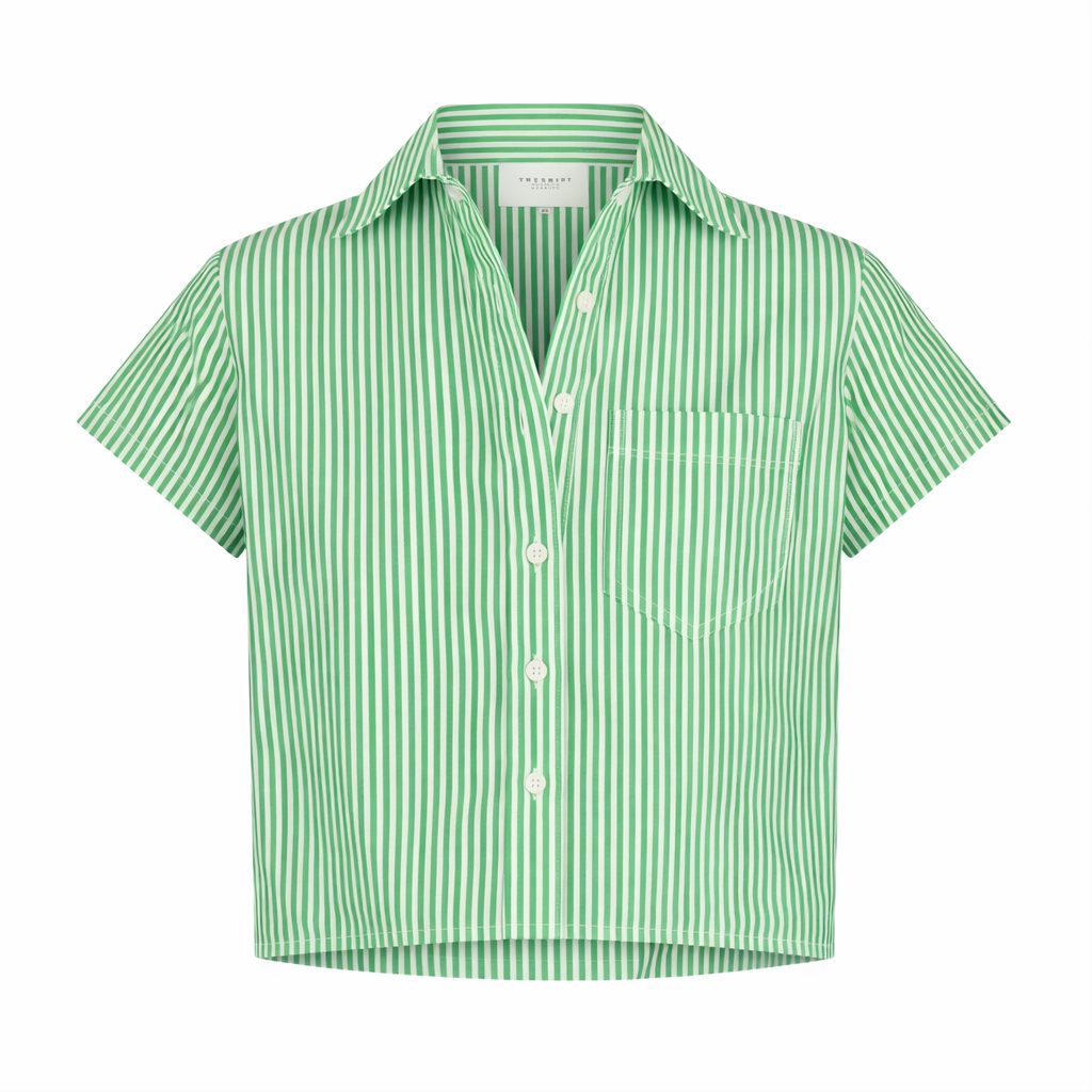 The Boxy Short Sleeve Cropped Shirt