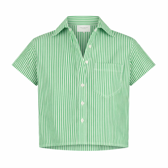 The Boxy Short Sleeve Cropped Shirt
