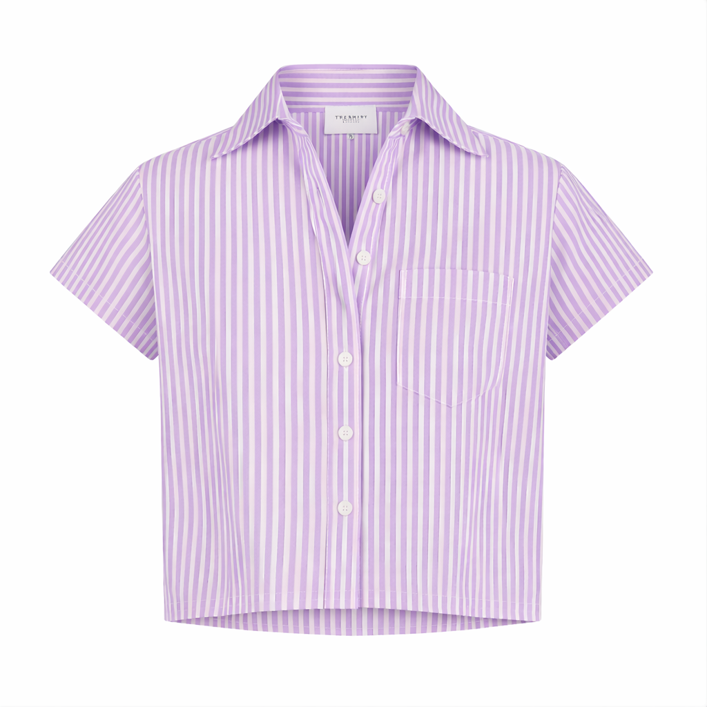 The Boxy Short Sleeve Cropped Shirt