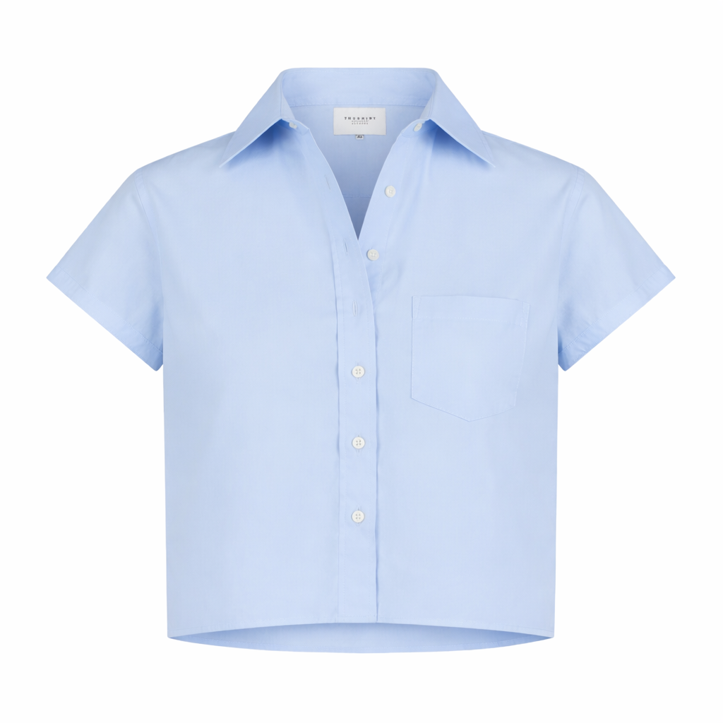 The Boxy Short Sleeve Cropped Shirt
