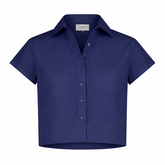 The Boxy Short Sleeve Cropped Shirt