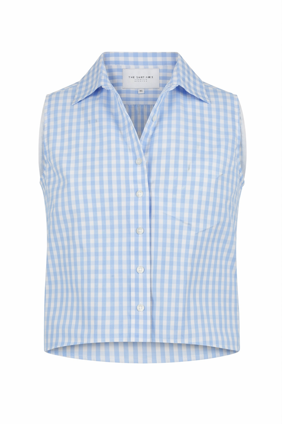 The Boxy Cropped Sleeveless Shirt