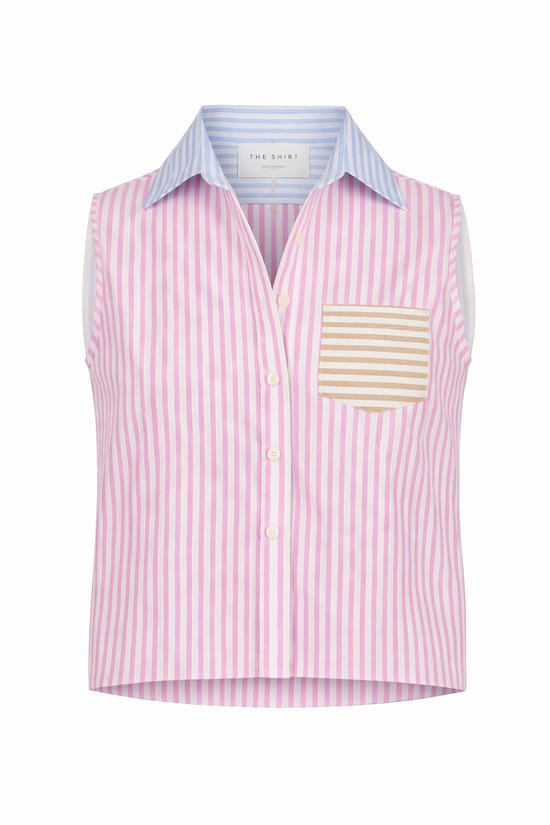 The Boxy Cropped Sleeveless Shirt