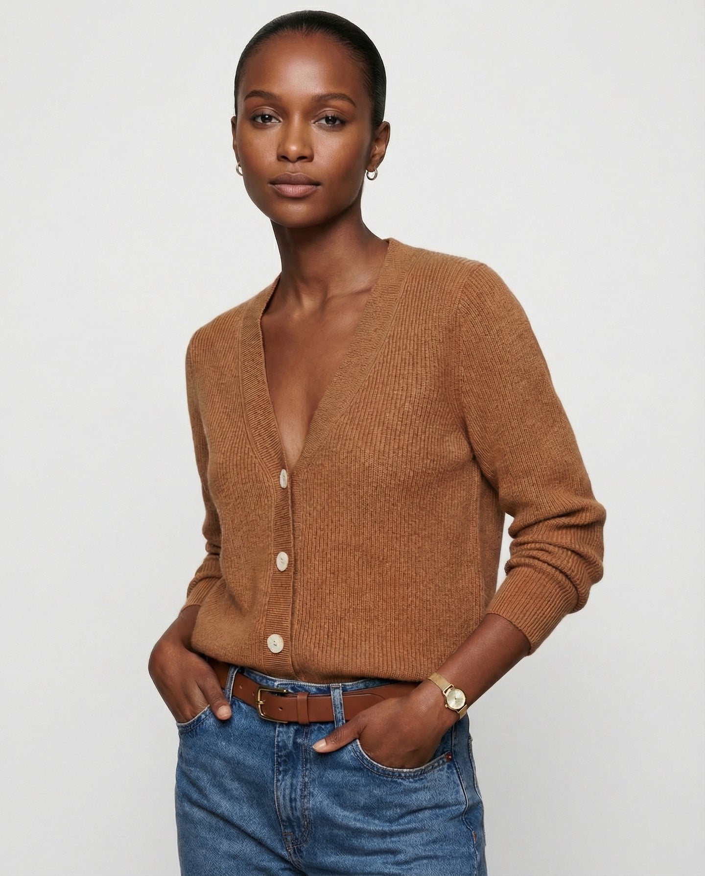 The Cashmere V-Neck Sweater