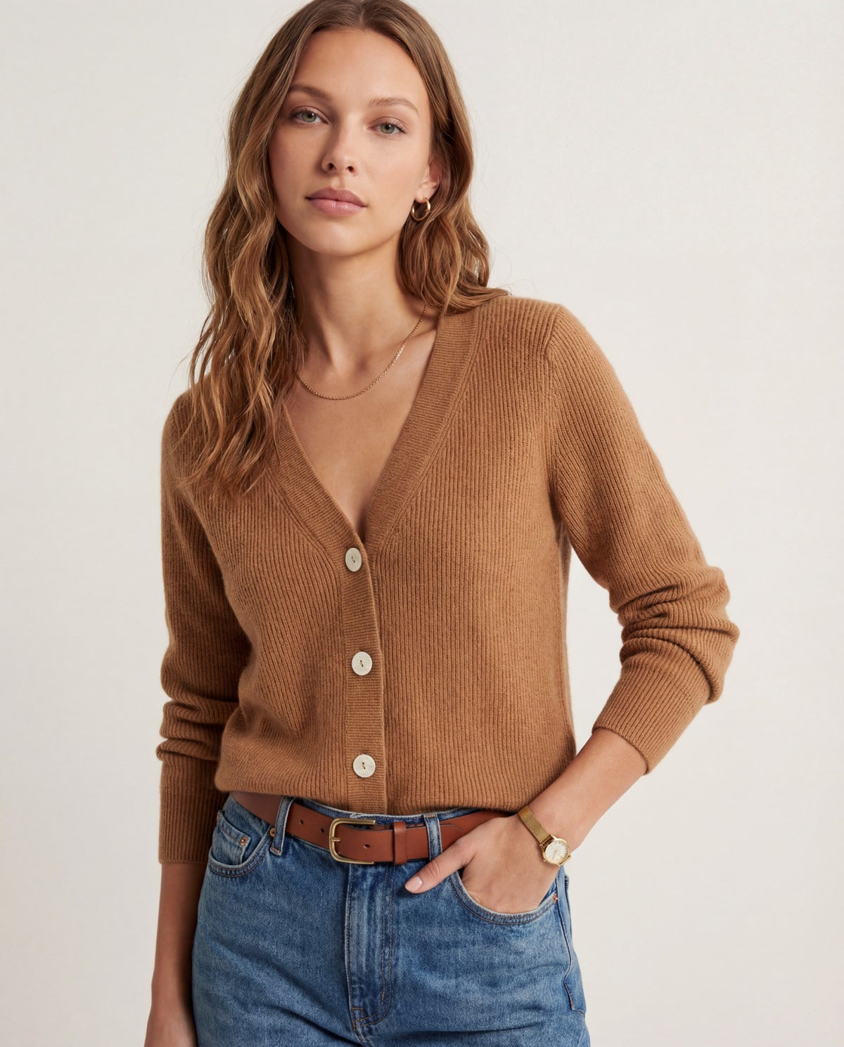 The Cashmere V-Neck Sweater
