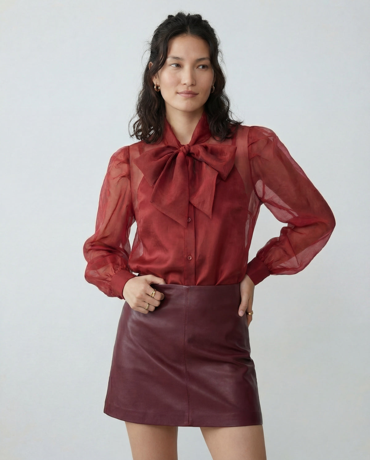 The Long Sleeve French Bow Shirt