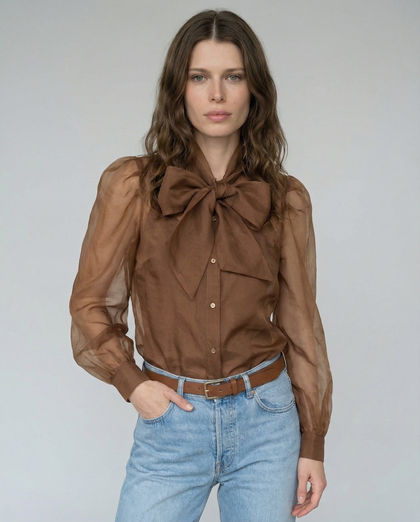 The Long Sleeve French Bow Shirt