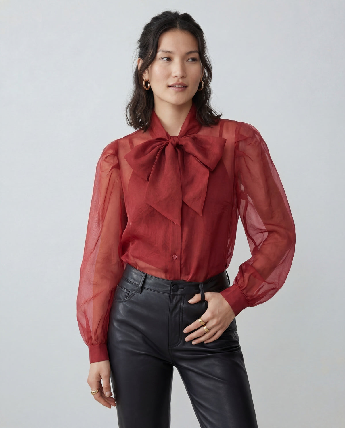 The Long Sleeve French Bow Shirt