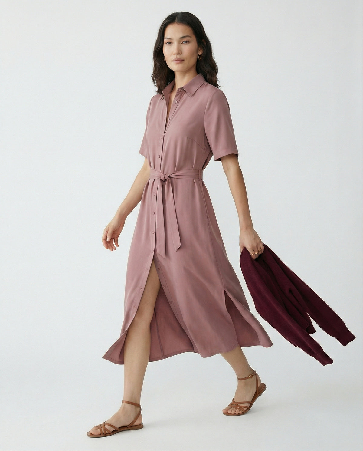 The Short Sleeve Midi Dress