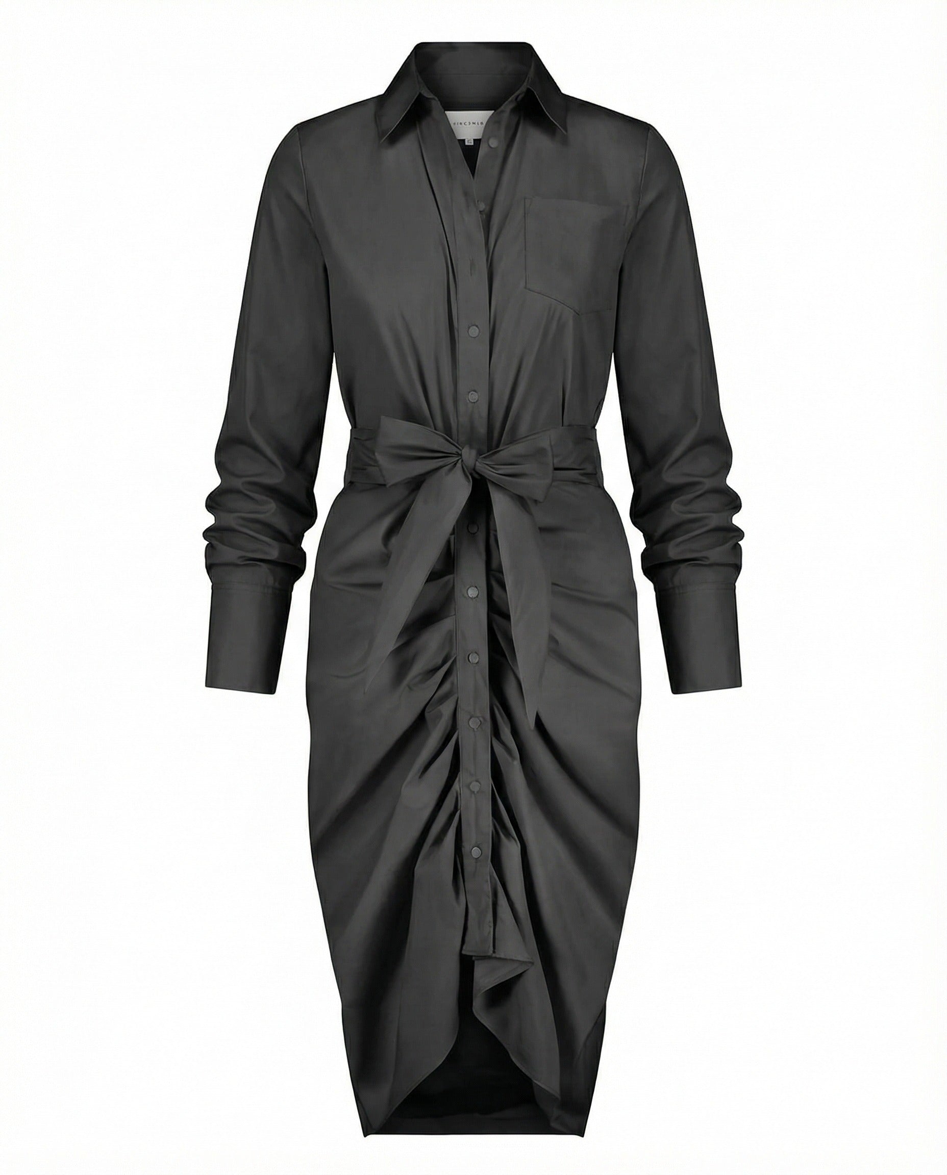 The Wrap Front Dress Black / M