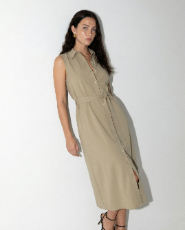 The Sleeveless Midi Dress