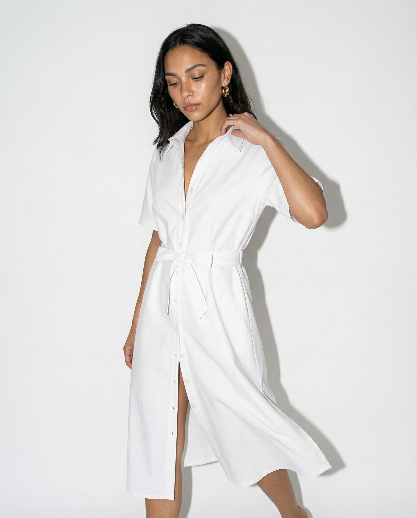 The Short Sleeve Midi Dress