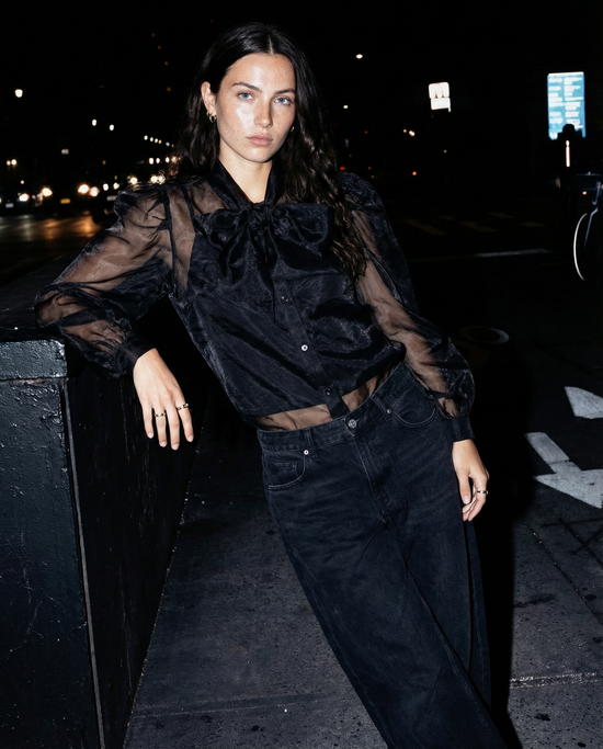 The Long Sleeve French Bow Shirt