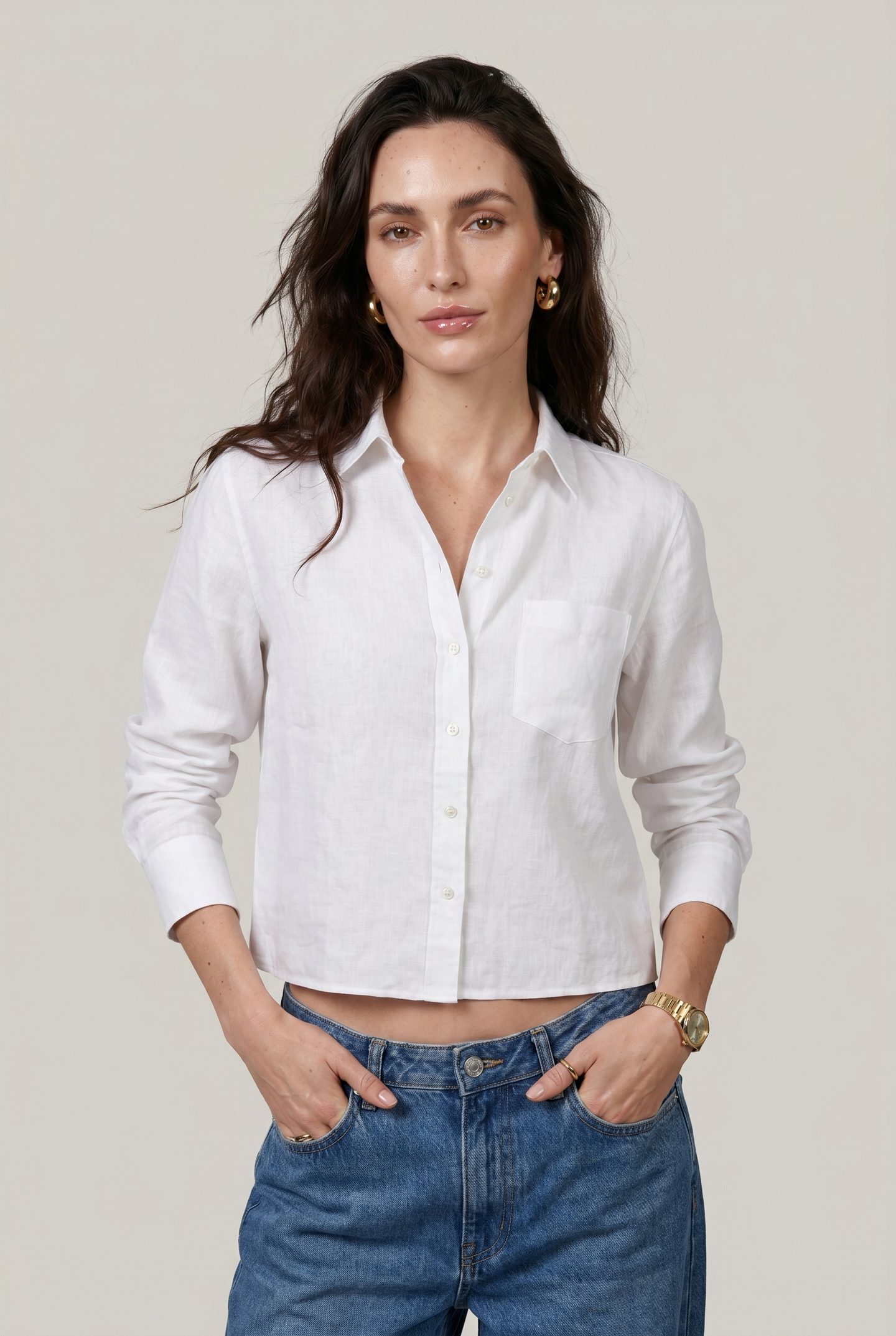 The Long Sleeve Boxy Crop