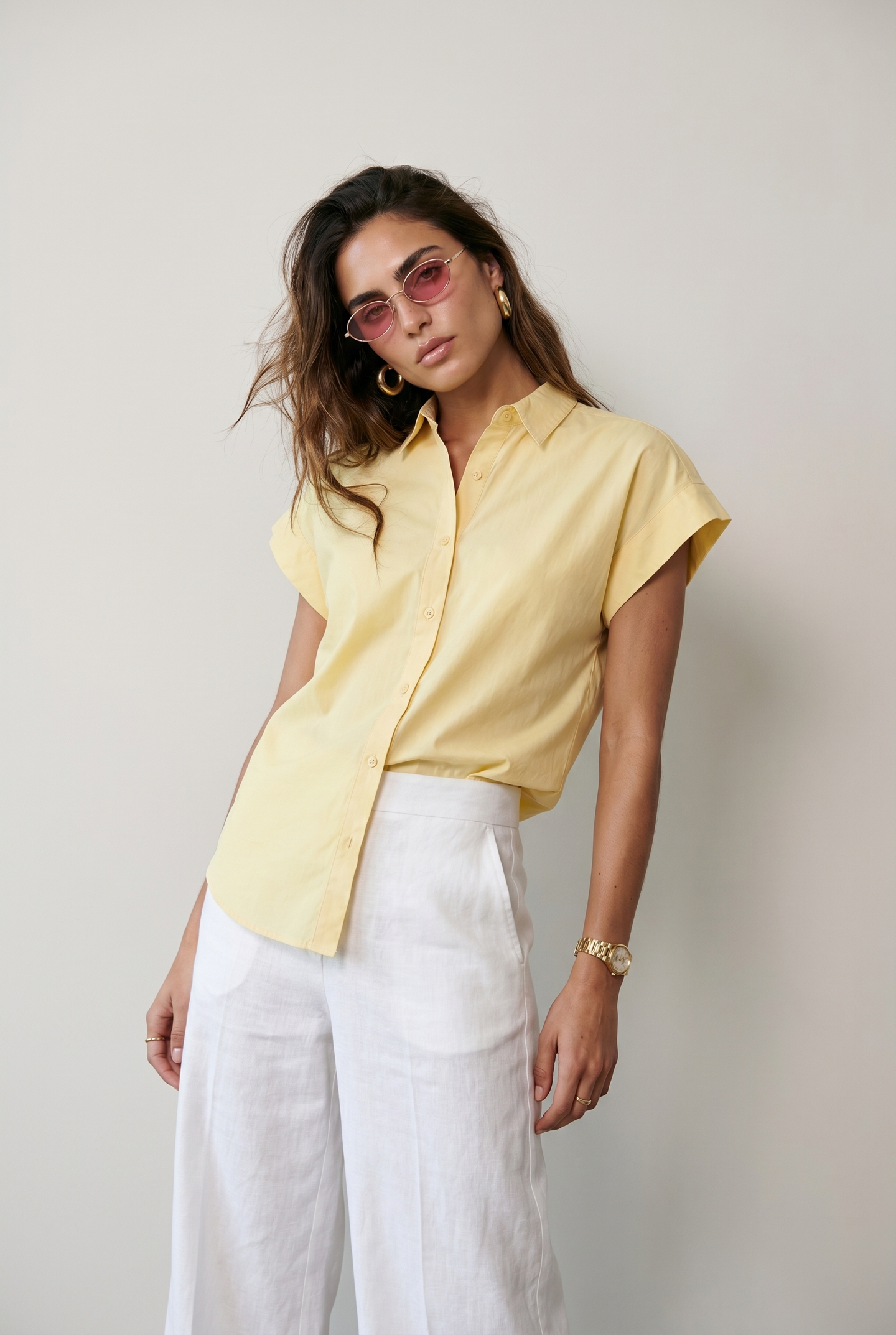 The Short Sleeve Boyfriend Shirt in Cotton