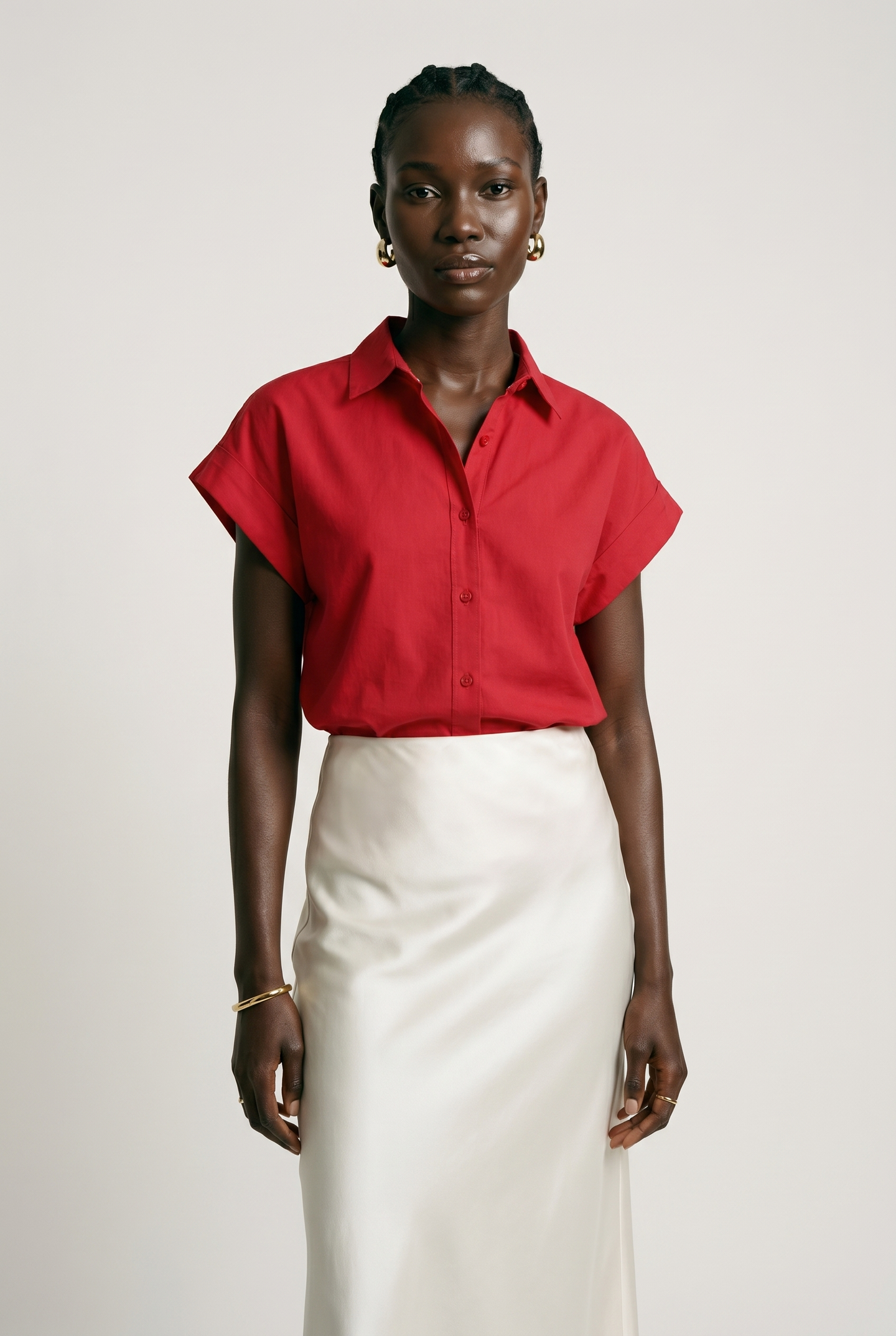 The Short Sleeve Boyfriend Shirt in Cotton