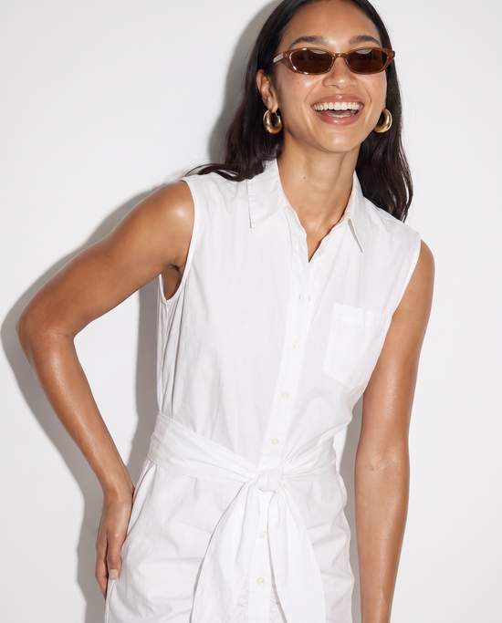 The Sleeveless Wrap Front Dress
