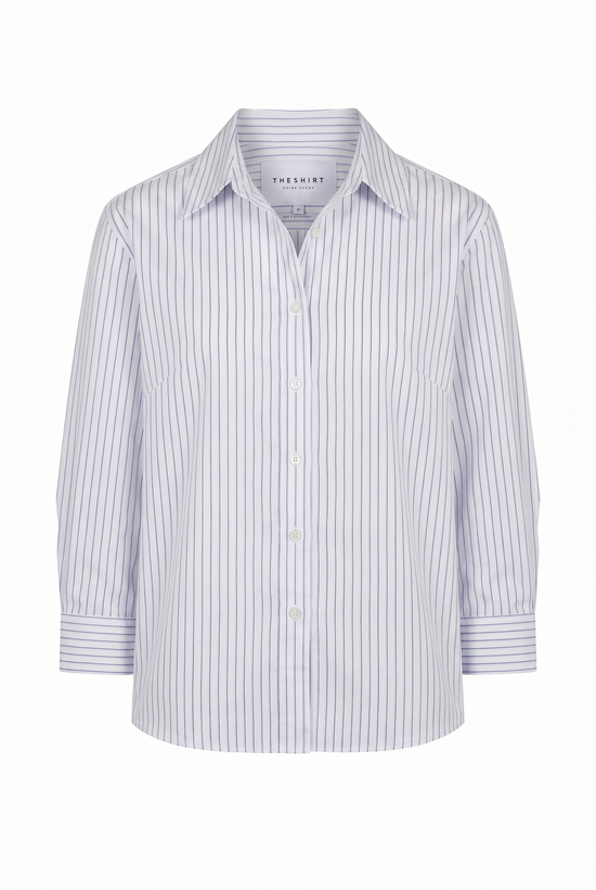 The Boyfriend Shirt in Multicolor Stripe