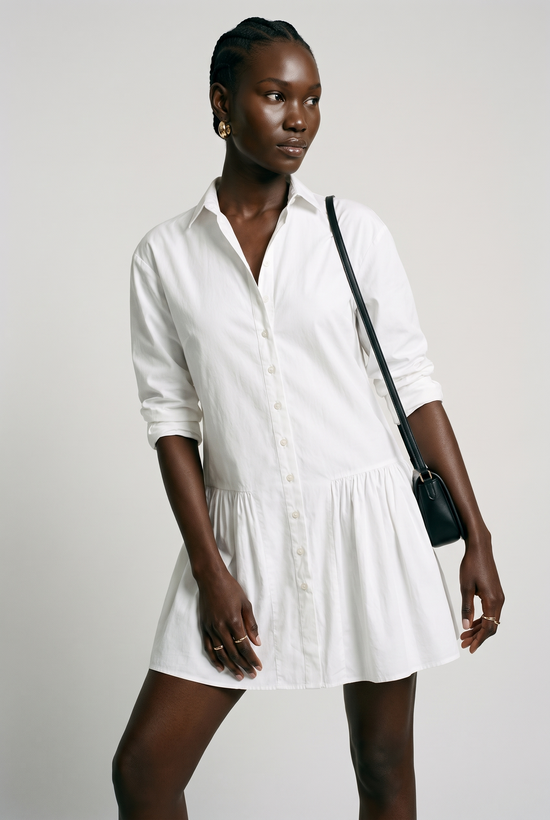 The Drop Waist Shirt Dress