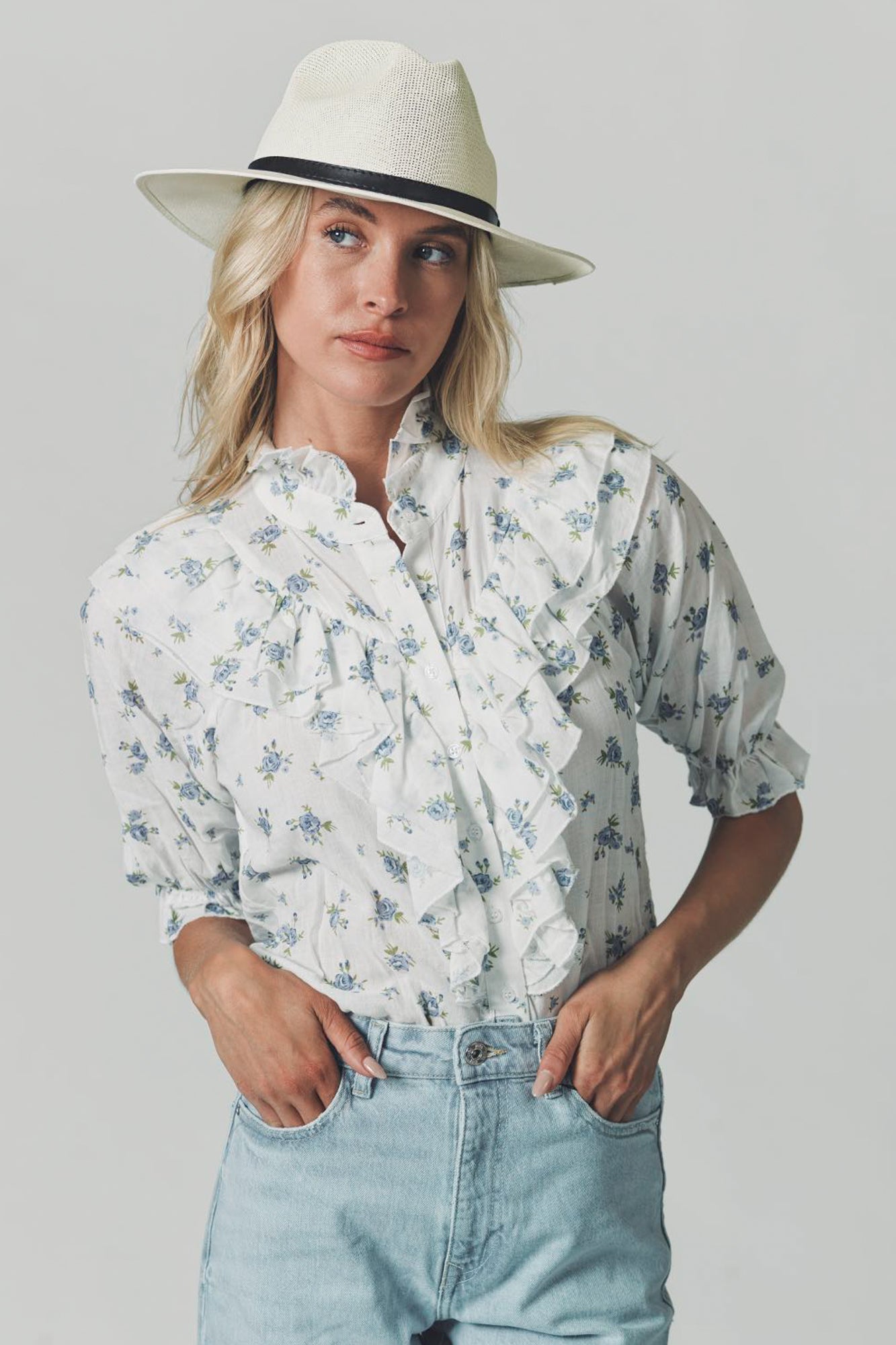 The Jill Ruffle Shirt