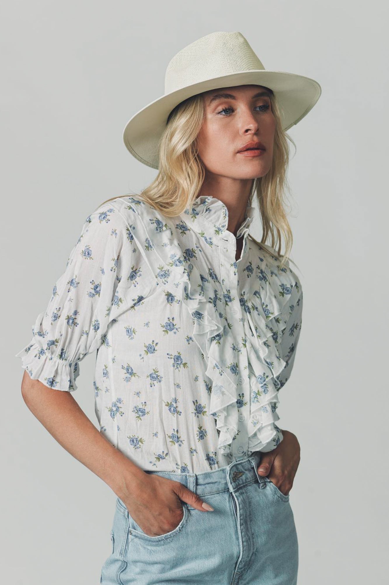 The Jill Ruffle Shirt