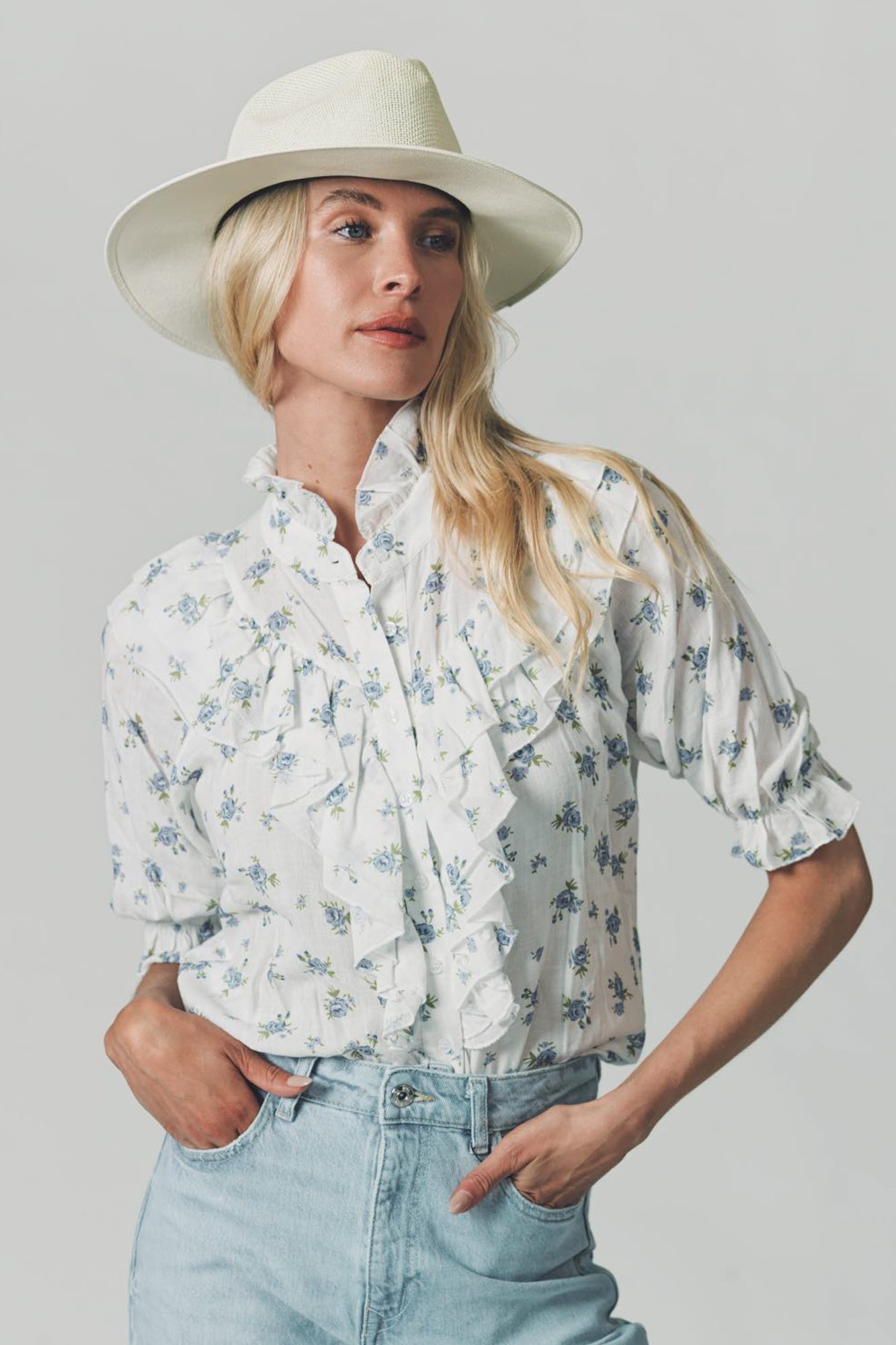 The Jill Ruffle Shirt