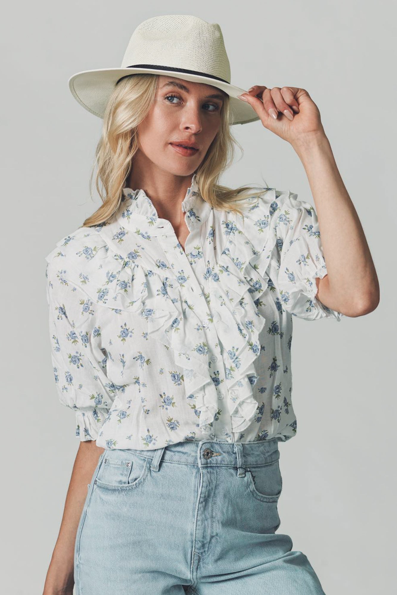 The Jill Ruffle Shirt