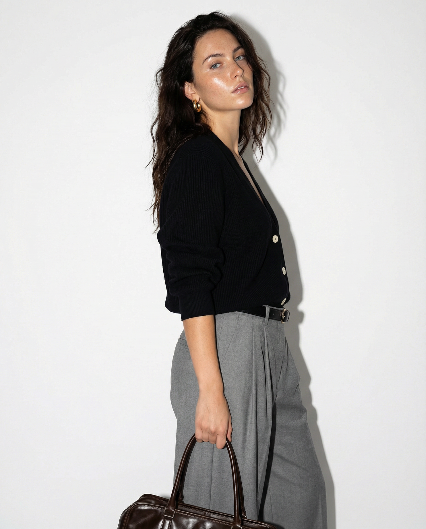 The V-Neck Cotton Cashmere Sweater
