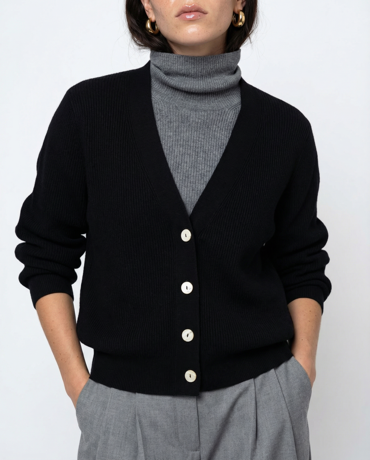 The V-Neck Cotton Cashmere Sweater