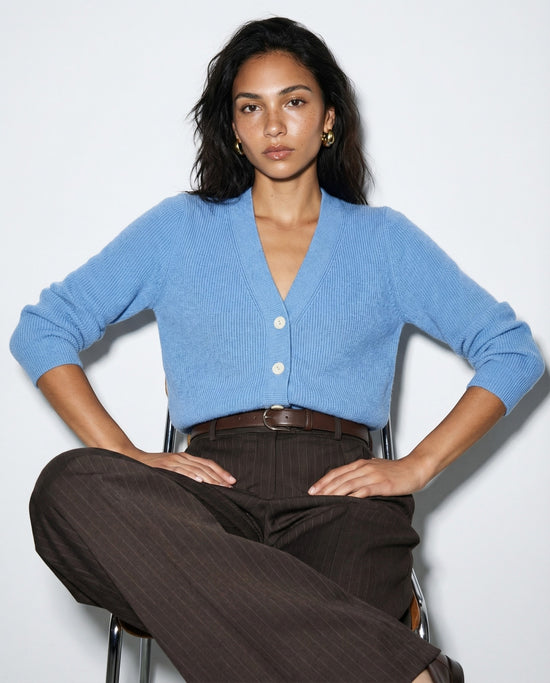 The V-Neck Cotton Cashmere Sweater