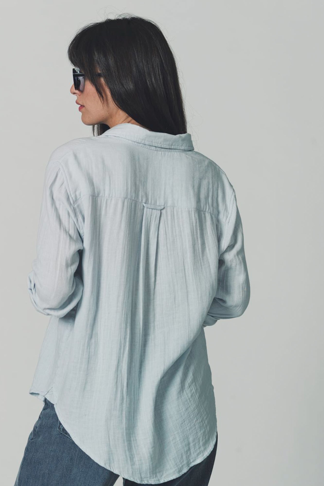 The Super Relaxed Boyfriend Shirt in Gauze