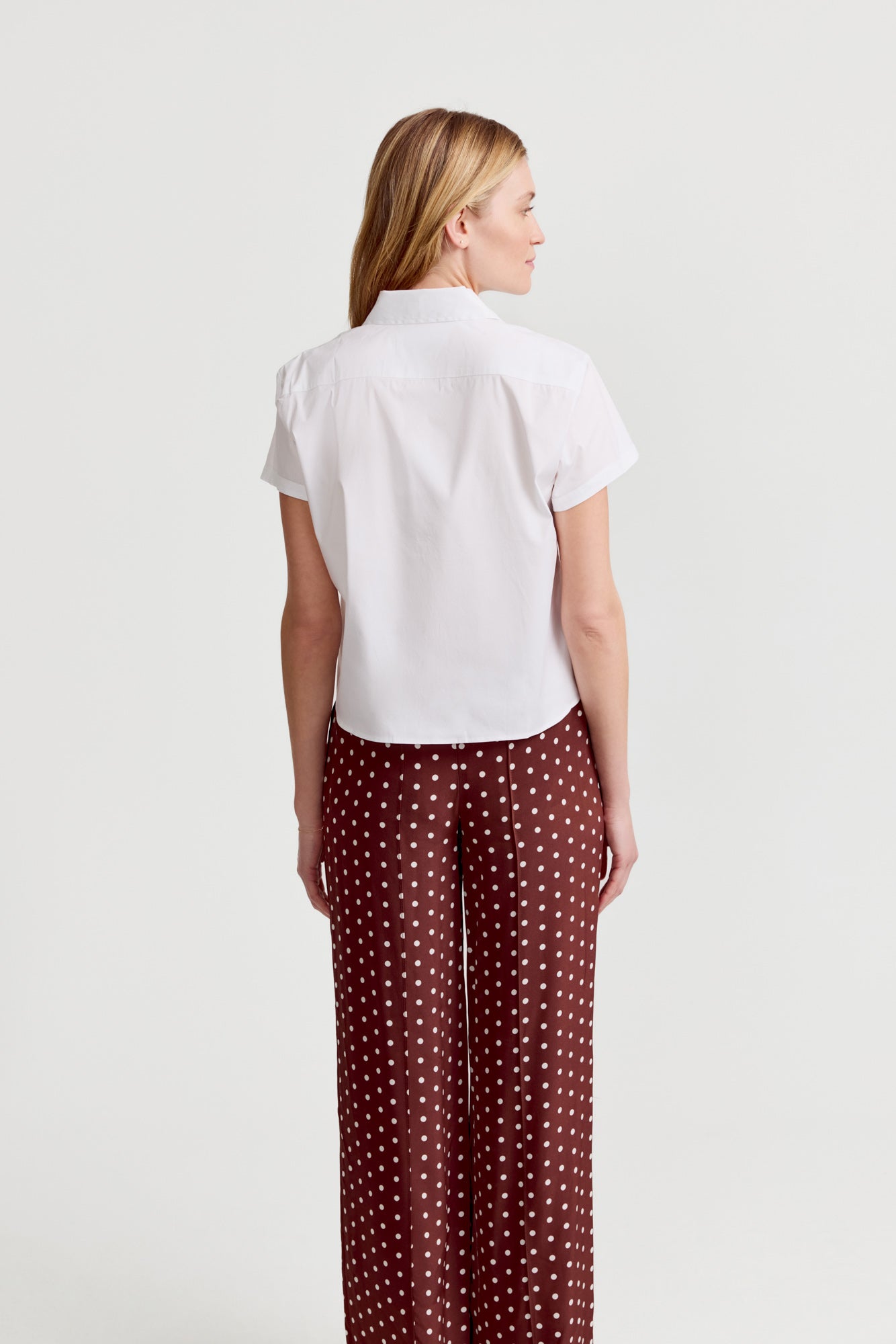The Boxy Short Sleeve Cropped Shirt