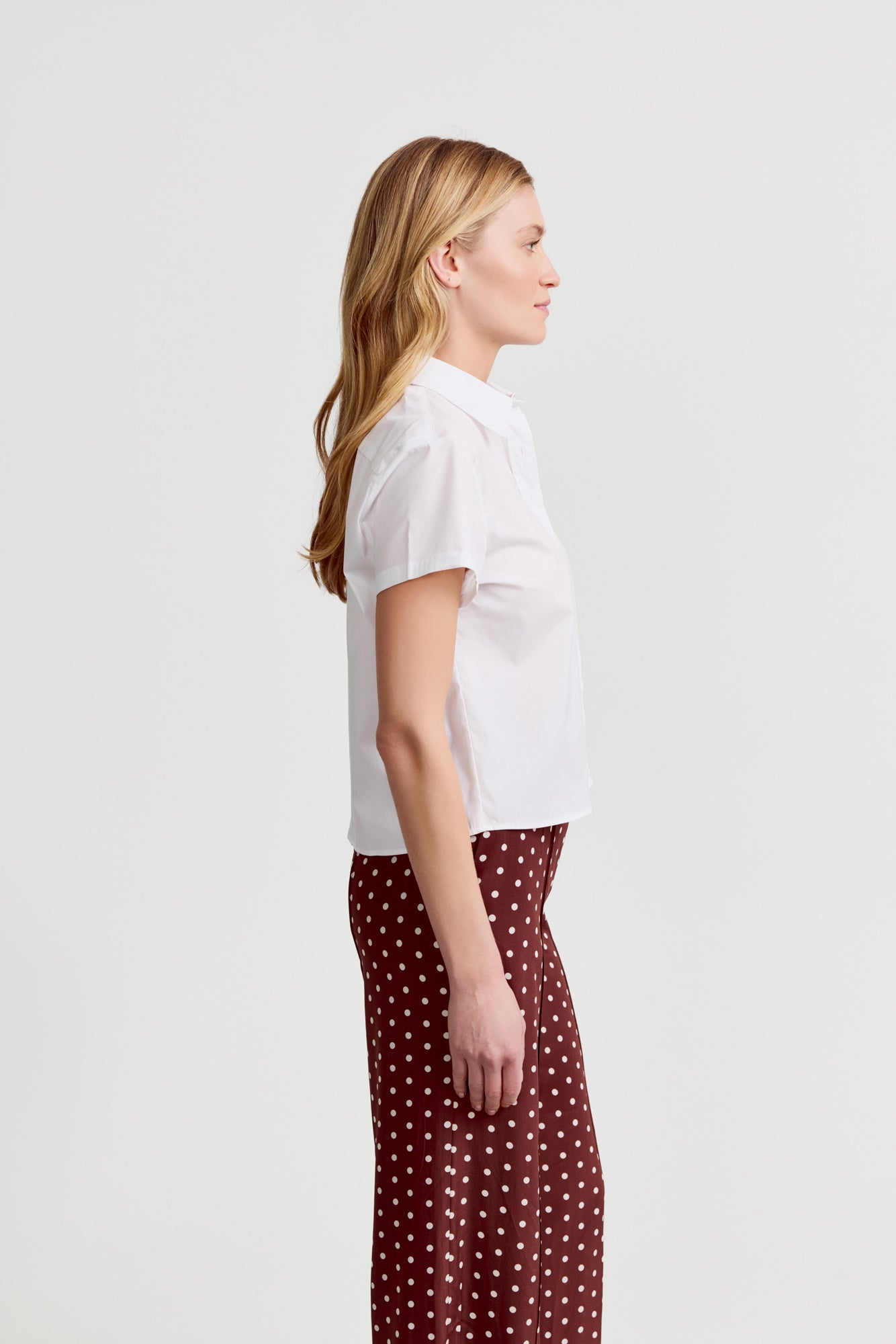 The Boxy Short Sleeve Cropped Shirt