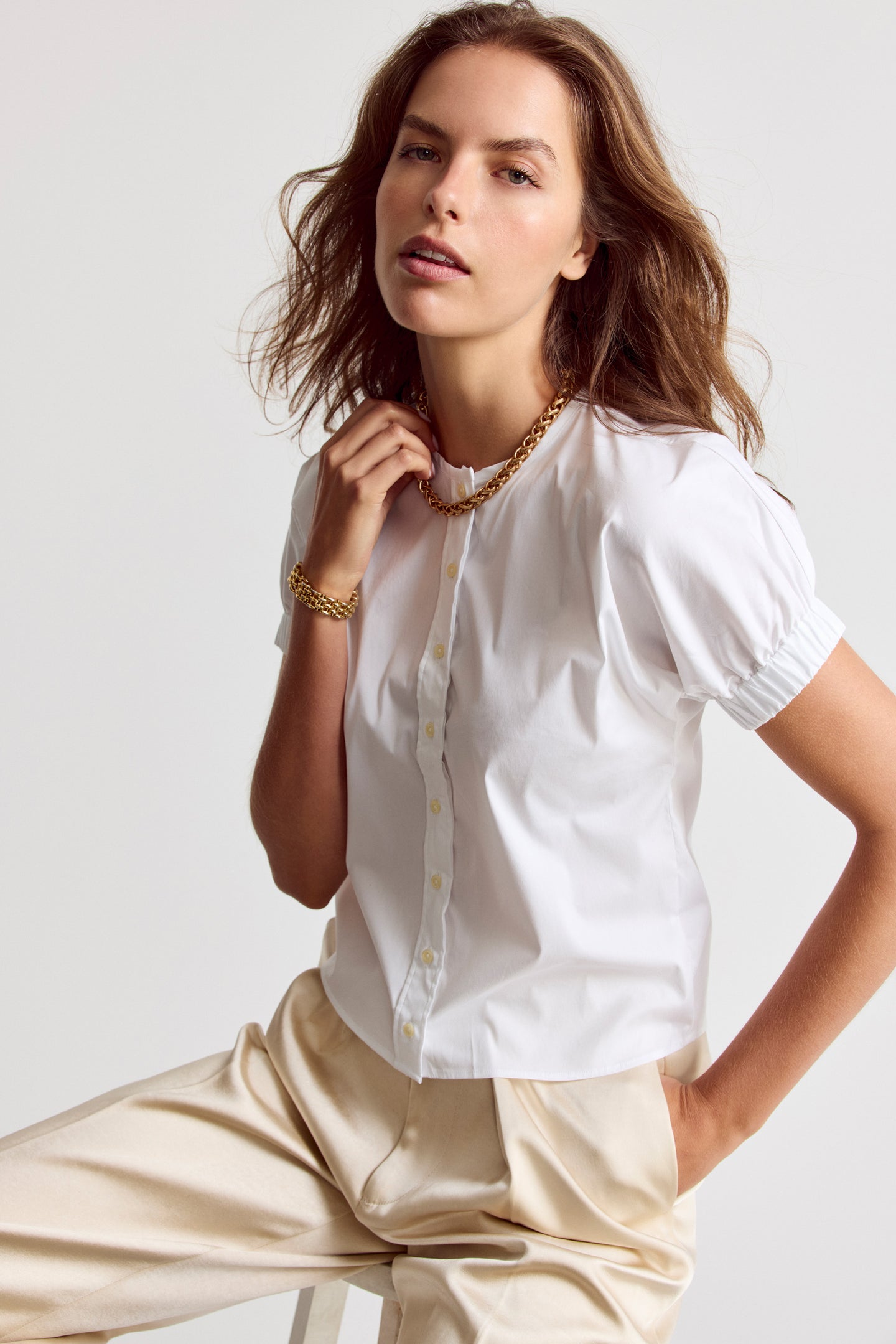 The Short Sleeve Elastic Arm Shirt