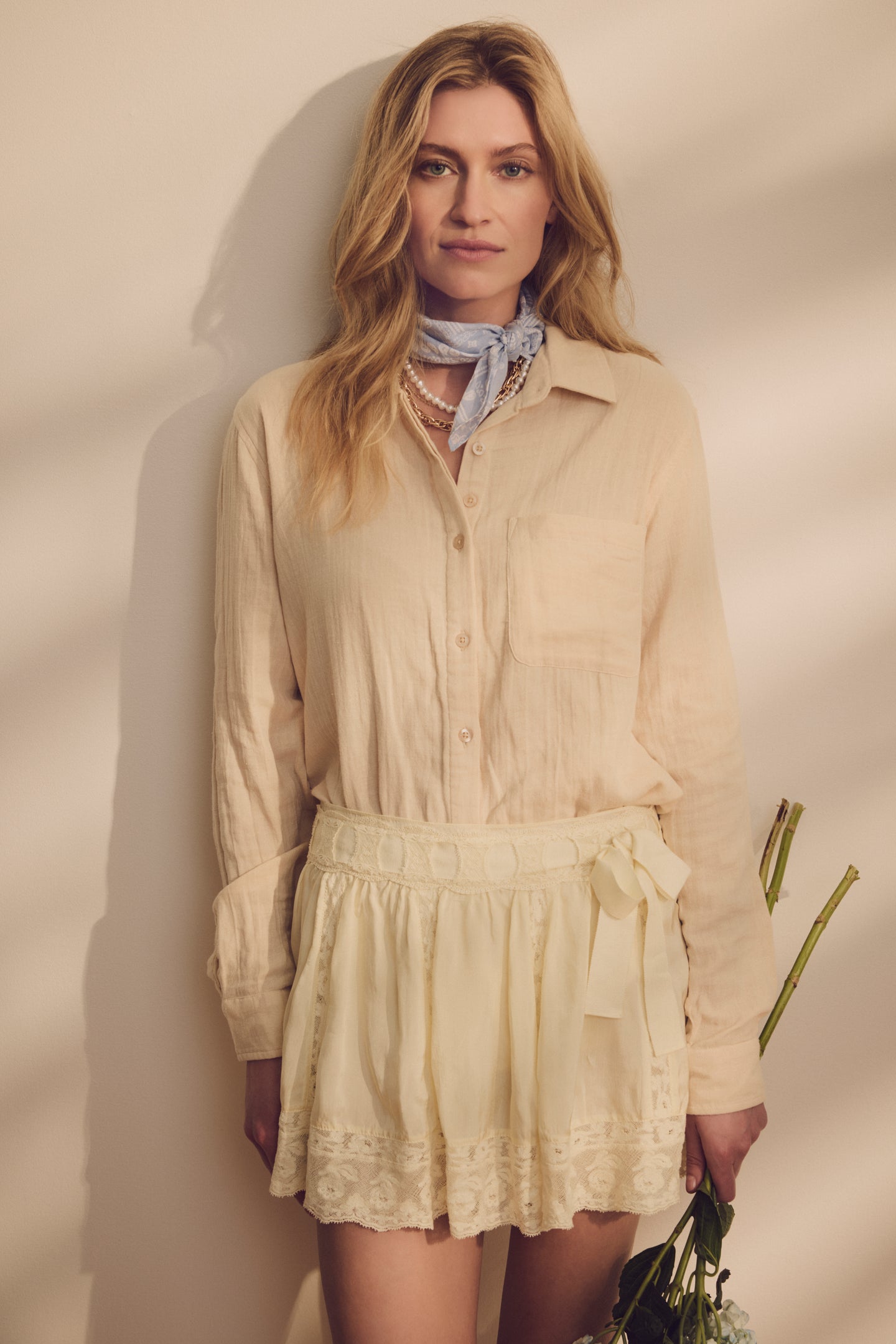 The Super Relaxed Boyfriend Shirt in Gauze