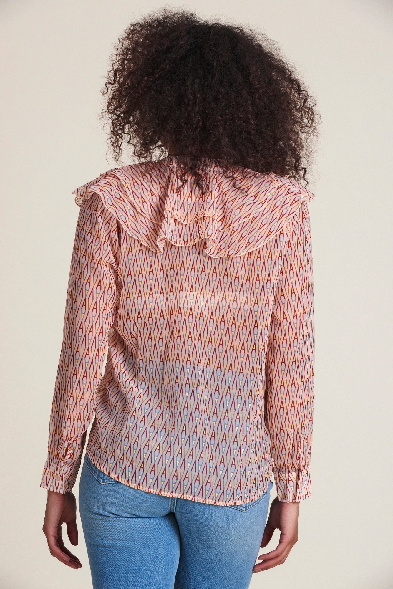 The Ruffled Chiffon Shirt