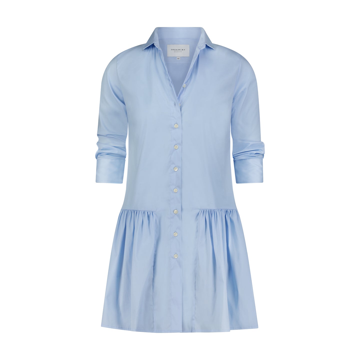 The Drop Waist Shirt Dress Blue Dawn / L The Drop Waist Shirt Dress Blue Dawn / L
