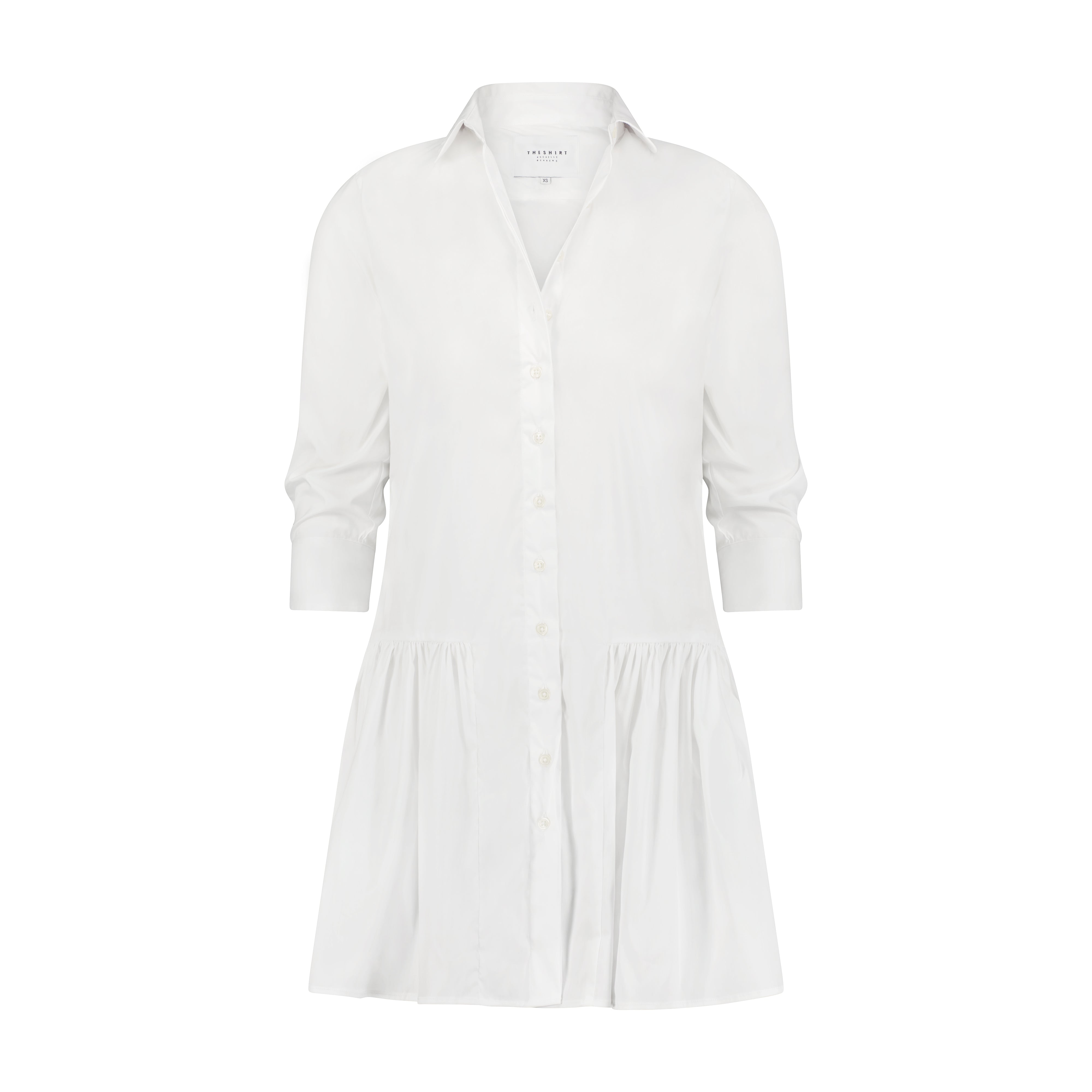 The Shirt by Rochelle Behrens - The Drop Waist Shirt Dress - White