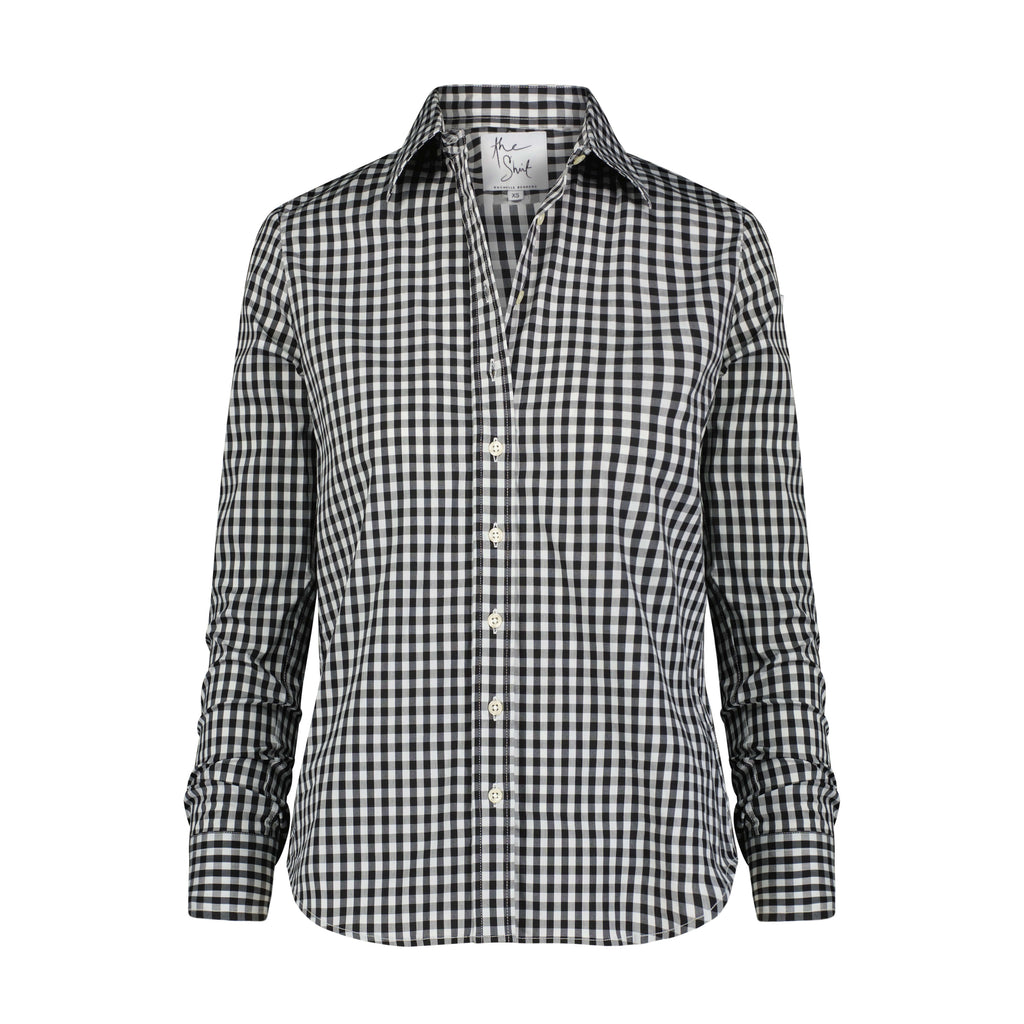 The Shirt by Rochelle Behrens - The Icon Shirt in Large Check - Black