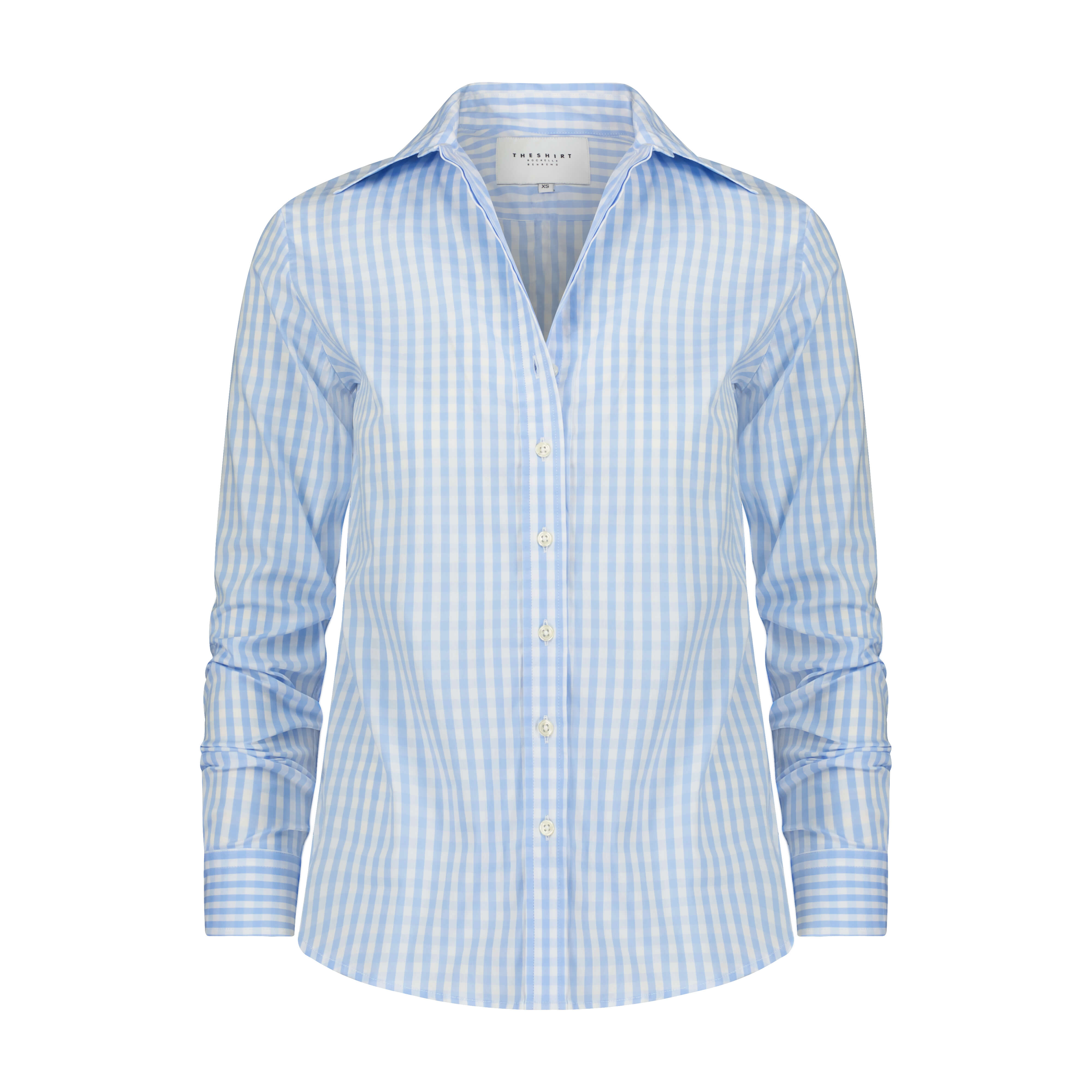 The Shirt by Rochelle Behrens - The Icon Shirt in Large Check - Sky Blue