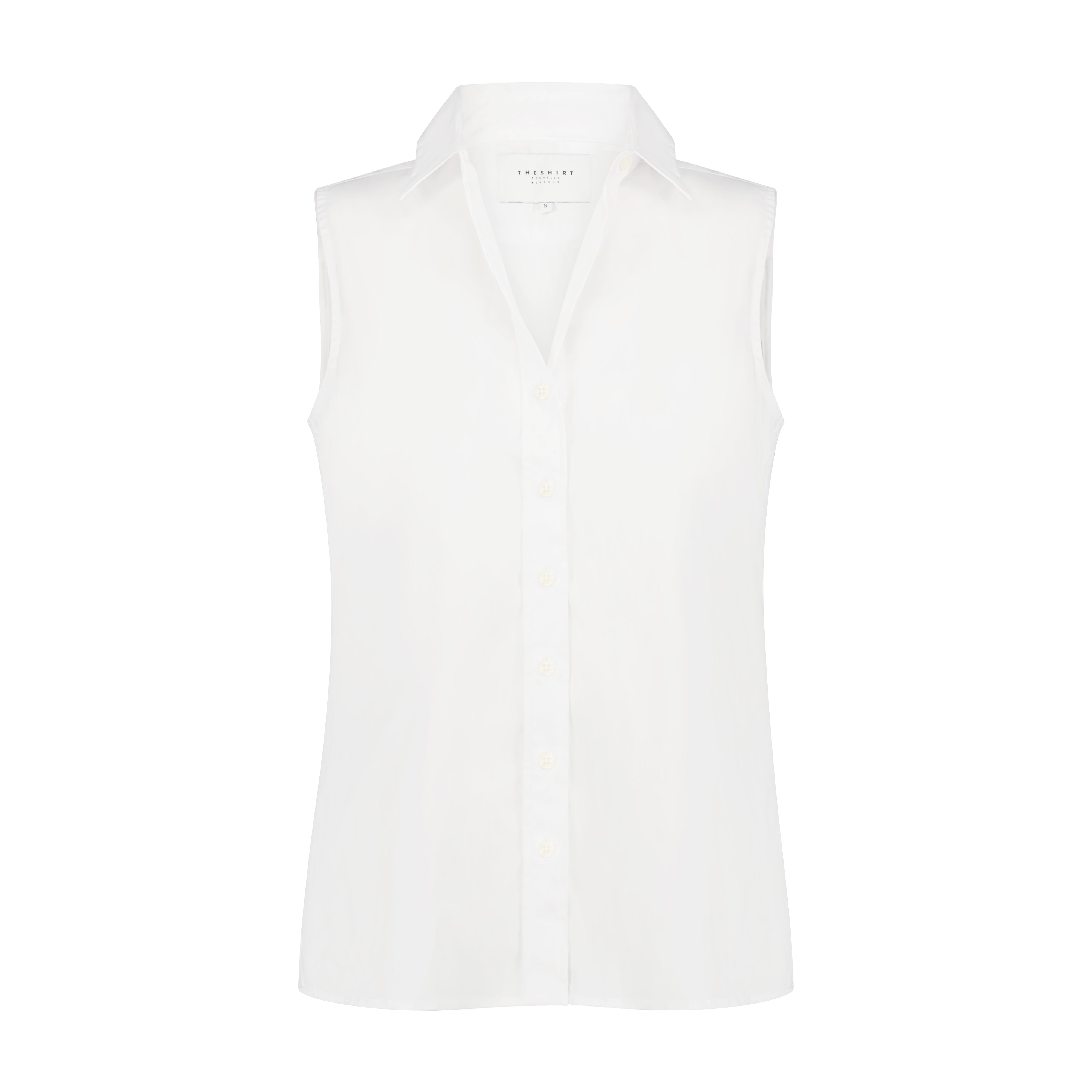 The Shirt by Rochelle Behrens - The Sleeveless Shirt - White