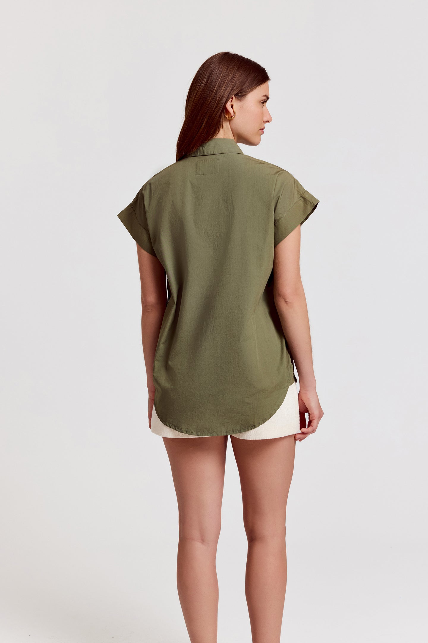 The Short Sleeve Boyfriend Shirt in Cotton