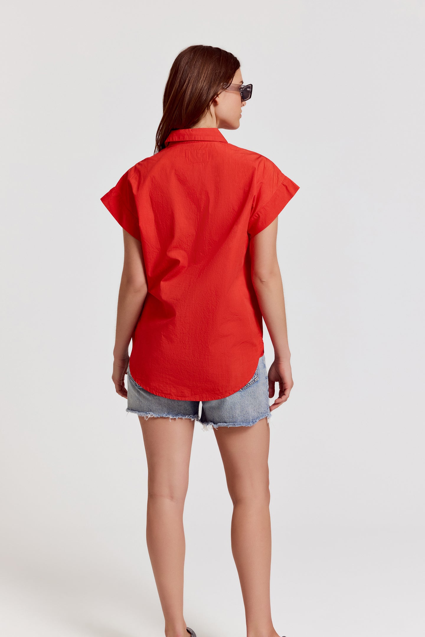 The Short Sleeve Boyfriend Shirt in Cotton