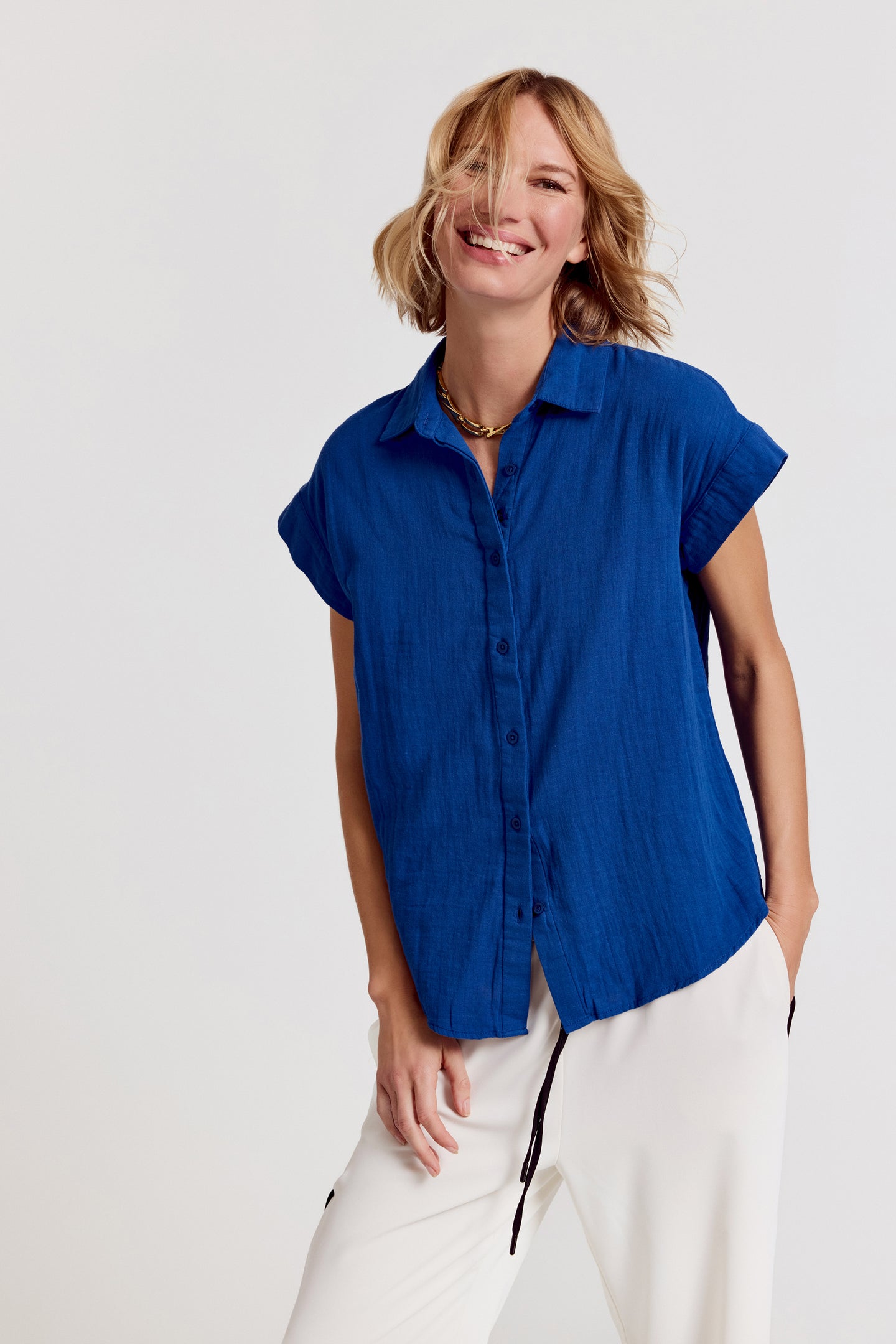 The Short Sleeve Boyfriend Shirt