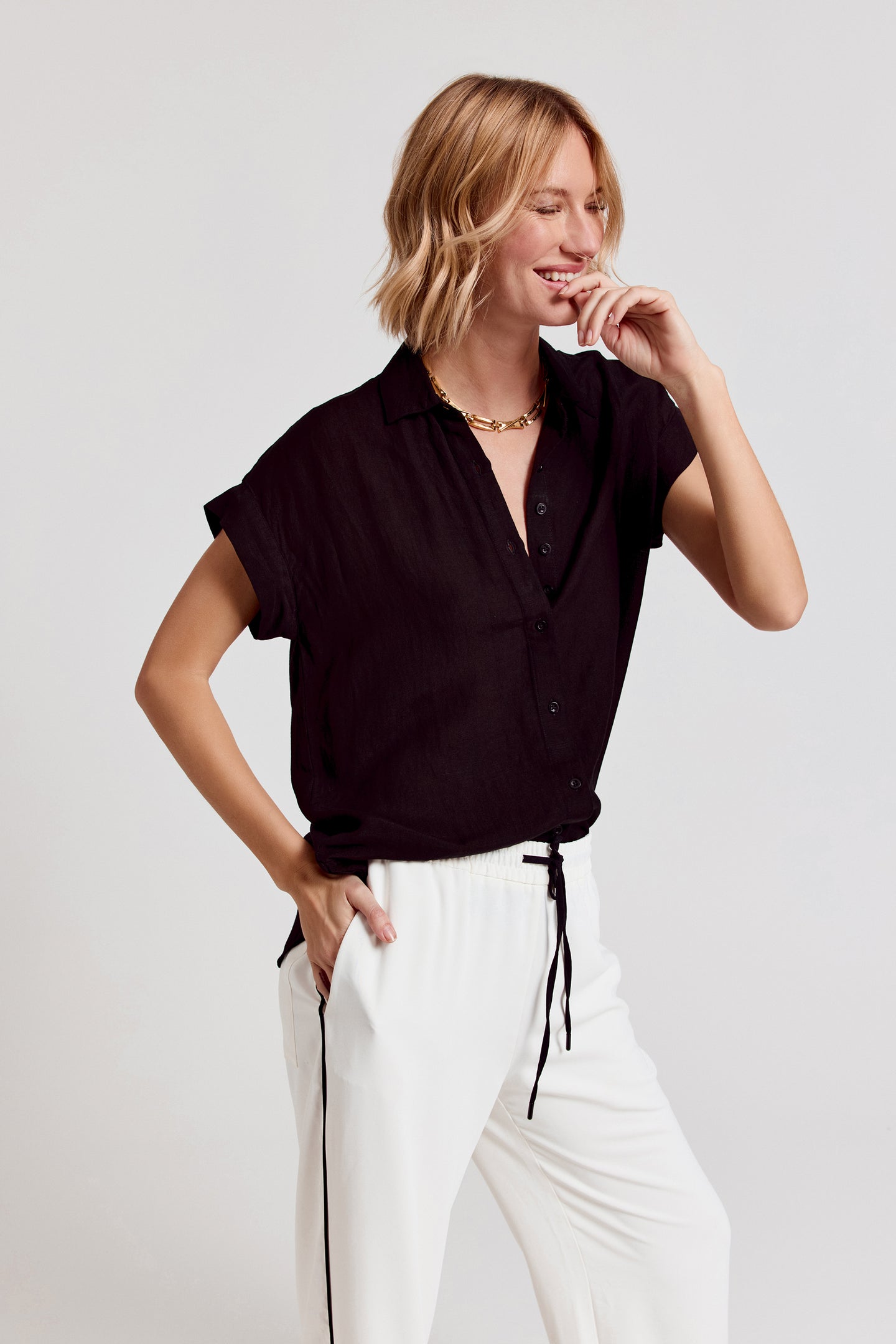 The Short Sleeve Boyfriend Shirt