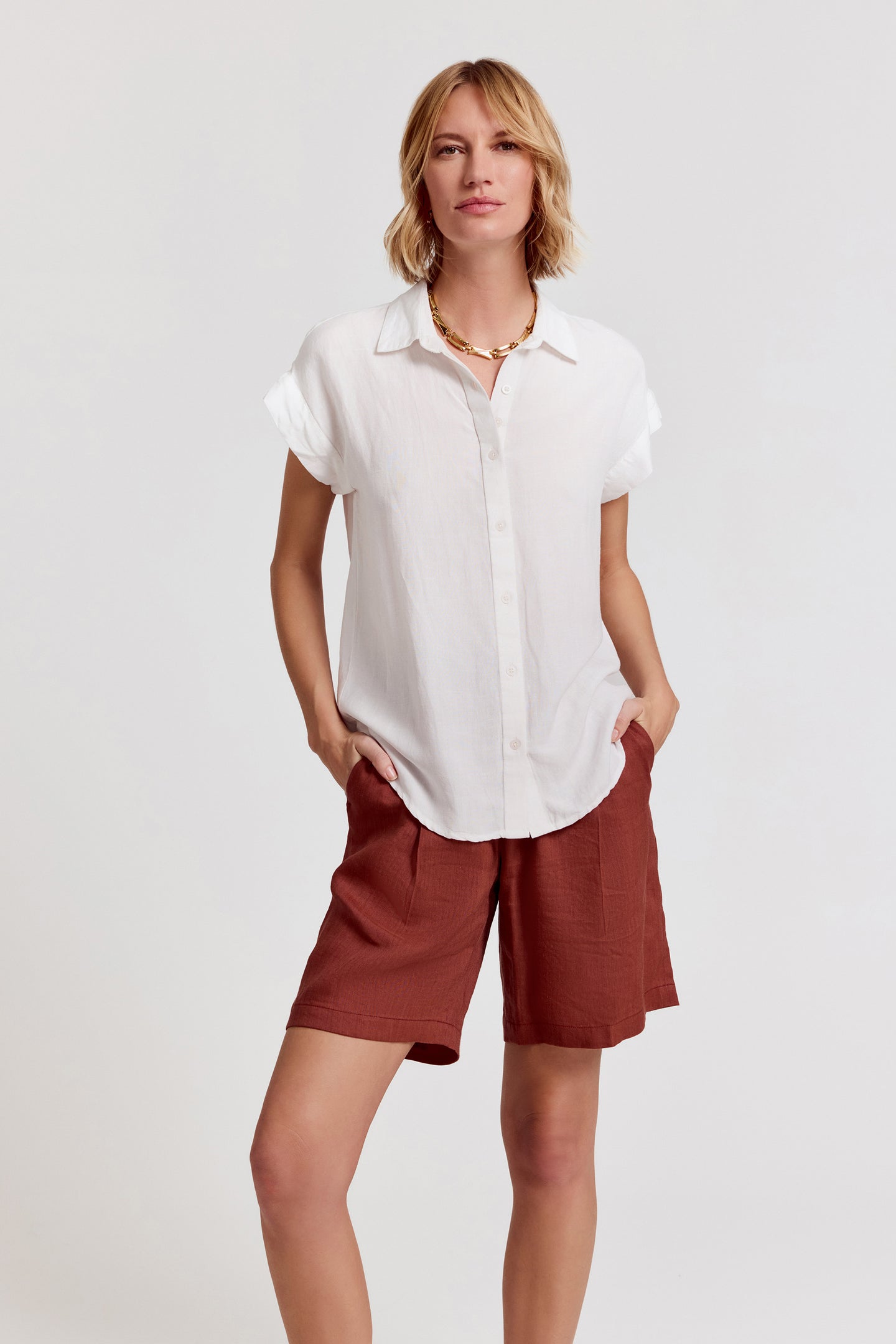 The Short Sleeve Boyfriend Shirt