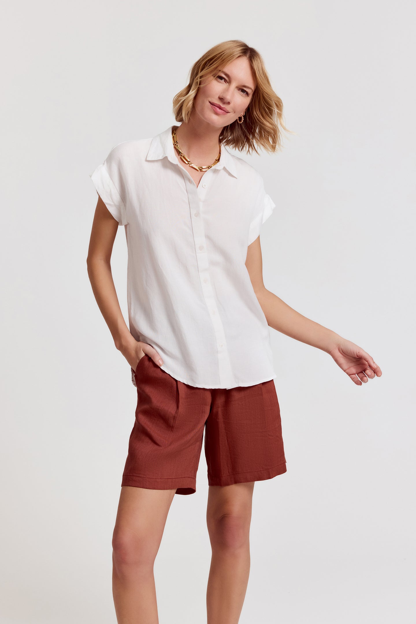 The Short Sleeve Boyfriend Shirt