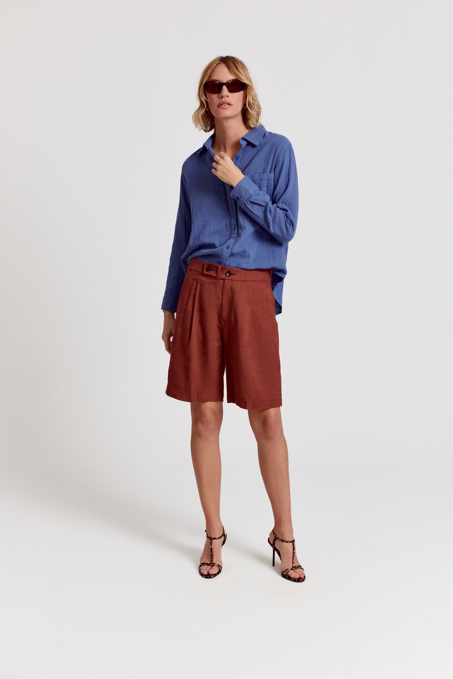 The Super Relaxed Boyfriend Shirt in Gauze